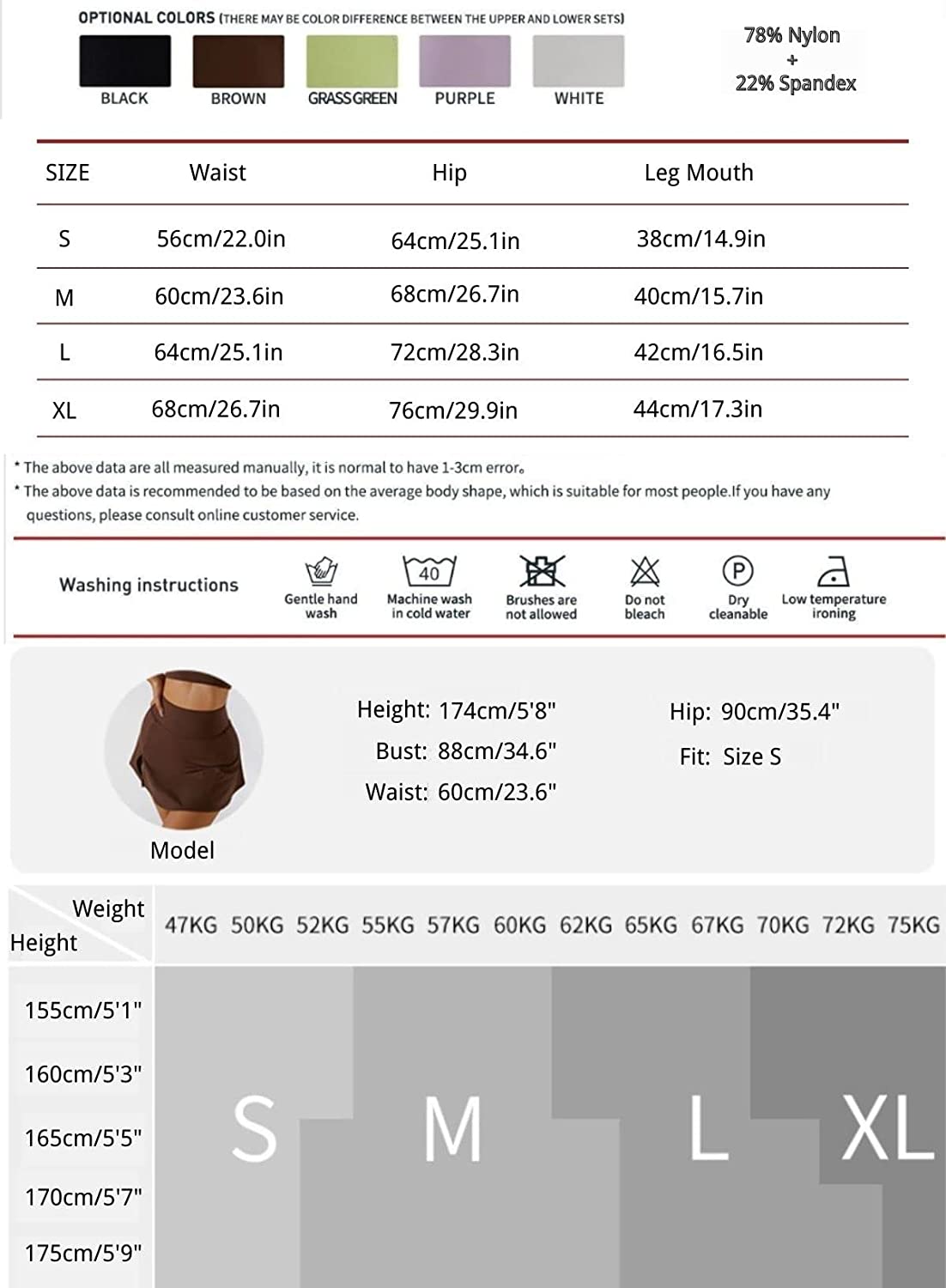 QINSEN Women's Tennis Skirts Stretch High Waisted Golf Skorts Running Sports Workout Activewear - Image 6